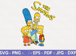 simpsons svg, simpson clip art, png pdf, digital download