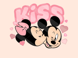 mickey valentines day svg png, mickey kiss svg, happy valentines day svg, mickey valentine, mickey svg png, digital