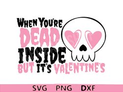 valentines skull svg, spooky valentine svg, funny valentine svg, dark valentine png, gothic valentine svg,
