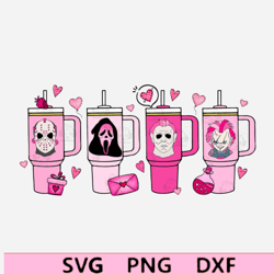valentine's day png, horror killer obsessive cup disorder  valentines candy heart inspired png, retro valentines png,