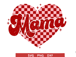mama checkered heart png, valentines day png, mama png, mama valentine, retro valentine png, valentine shirt,