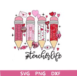 retro valentine pencils png, teacher valentine png, funny heart pencil,teacher life png, cute teacher valentine png,