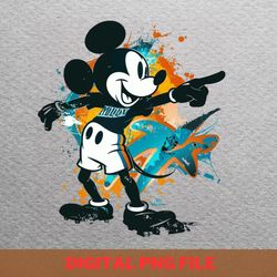 mickey mouse vs miami marlins sorcerer strikeout png, micky mouse png, miami marlins digital png files