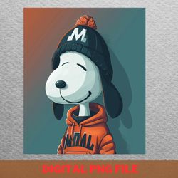 snoopy vs miami marlins ballpark beagle png, snoopy png, miami marlins digital png files