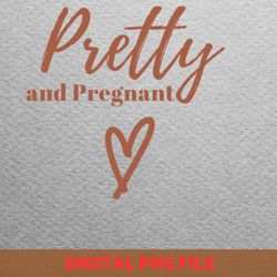 pregnancy reveal cozy arrival png, pregnancy reveal png, baby announcement digital png files