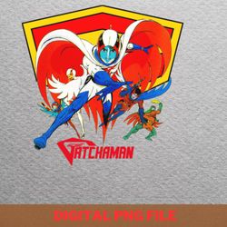 gatchaman dynamic guardians png, gatchaman png, battle of the planets digital png files