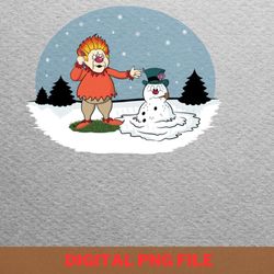 heat miser melts frosty - heat miser hellfire png, heat miser png, happy christmas digital png files