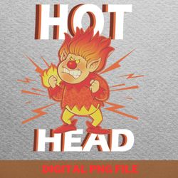 hot head heat miser - heat miser glow png, heat miser png, happy christmas digital png files