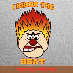 i bring the heat - heat miser bright png, heat miser png, happy christmas digital png files
