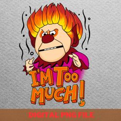 in too much - heat miser radiant png, heat miser png, happy christmas digital png files