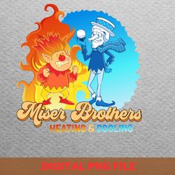 miser brothers - heat miser legendary png, heat miser png, happy christmas digital png files