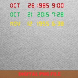 back to the future inspires png, back to the future png, time travel digital png files