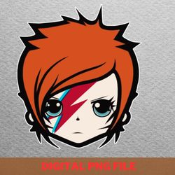 david bawaii - bowie vibrant colors png, david bowie png, pop art digital png files