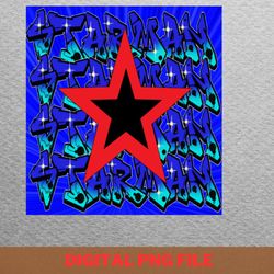 starman red dark - bowie unique blend png, david bowie png, pop art digital png files