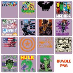 15 hulk png bundle, marvel avengers captain layered digital file, marvel avengers captain png bundle digital download