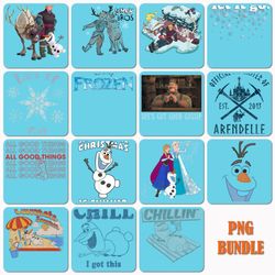 15 disney frozen png, disney frozen vector bundle png, disney frozen cliparts printable