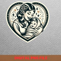 new mother early education png, mothers day png, motherhood digital png files