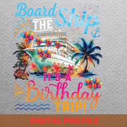cruising ship vacation party tropical escape png, cruise ship png, cruise vacation digital png files