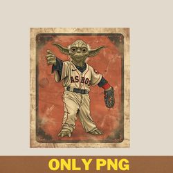 yoda vs houston astros jedi astros quest png, yoda png, houston astro digital png files