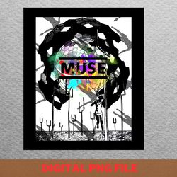 muse band cosmic concepts png, muse band png, matt bellamy png