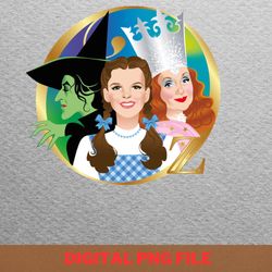 wizard of oz glinda guidance png, wicked witch png, judy garland digital png files