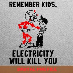 electricity will kill you certainly png, electricity will kill you png, kilowatt digital png files