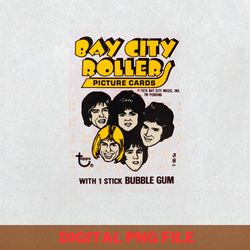 bay city rollers tartan png, bay city rollers png, 70s rock digital png files