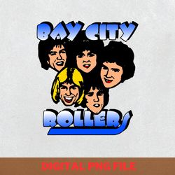 bay city rollers origins png, bay city rollers png, 70s rock digital png files