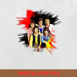 bay city rollers craze png, bay city rollers png, 70s rock digital png files