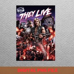 roddy piper captivating presence png, roddy piper png, they live digital png files