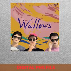 wallows band acoustic covers png, wallows band png, indie aesthetic digital png files