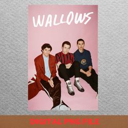 wallows band band milestones png, wallows band png, indie aesthetic digital png files