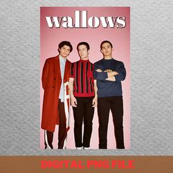 wallows band creative spaces png, wallows band png, indie aesthetic digital png files