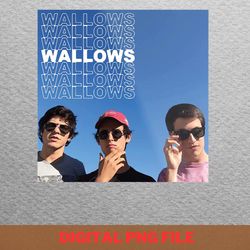 wallows band fashion statements png, wallows band png, indie aesthetic digital png files