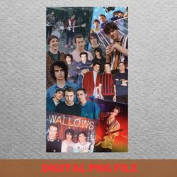 wallows band indie charts png, wallows band png, indie aesthetic digital png files