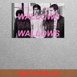 wallows band industry changes png, wallows band png, indie aesthetic digital png files