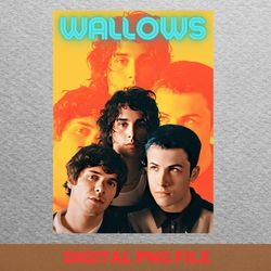 wallows band influential albums png, wallows band png, indie aesthetic digital png files