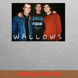 wallows band inspiration sources png, wallows band png, indie aesthetic digital png files