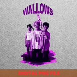 wallows band merch design png, wallows band png, indie aesthetic digital png files