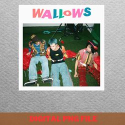 wallows band music evolution png, wallows band png, indie aesthetic digital png files