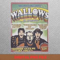 wallows band music philosophy png, wallows band png, indie aesthetic digital png files