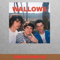 wallows band social causes png, wallows band png, indie aesthetic digital png files