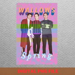 wallows band visual art png, wallows band png, indie aesthetic digital png files