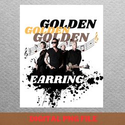 golden earring classic lineup png, golden earring png, heavy metal digital png files