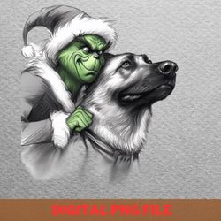 the grinch and dog - grinches christmas present phantom png, grinches christmas png, xmas digital png files