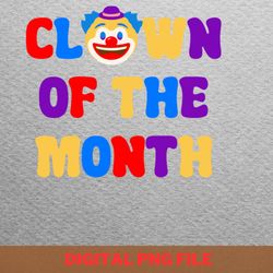 happy clown energy png, happy clown png, spooky season digital png files