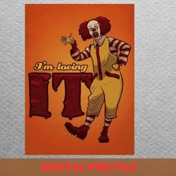 happy clown month png, happy clown png, spooky season digital png files