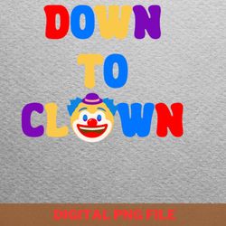 happy clown play png, happy clown png, spooky season digital png files