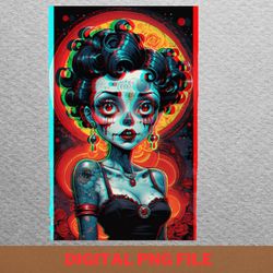 3d zombie betty boop - betty boop love png, betty boop png, patent image digital png files