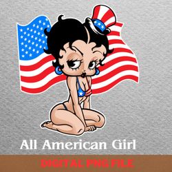 betty boop 4th of july - betty boop dance png, betty boop png, patent image digital png files
